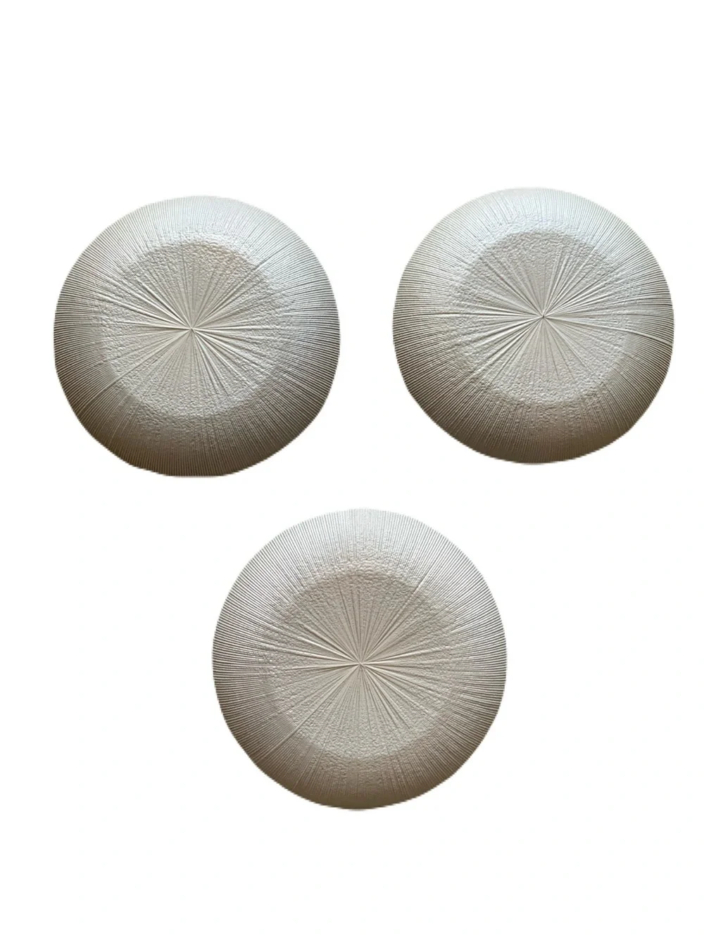 NWT Turkish Delights Set of 3 Sparkle Gold Trim Handmade Glass Plates Istanbul